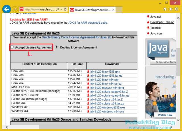 Java JDK 下載-jdkecl002